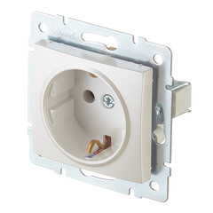 Розетка Lezard Karina встраиваемая жемчужно-белая (707-3088-122B) - фото 4