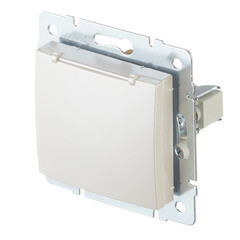 Розетка Lezard Karina встраиваемая жемчужно-белая с крышкой (707-3088-123B) - фото 4