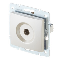 Розетка телевизионная Lezard Karina встраиваемая жемчужно-белая (707-3088-130) - фото 4