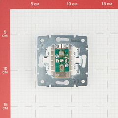 Розетка телевизионная Lezard Karina встраиваемая жемчужно-белая (707-3088-130) - фото 2