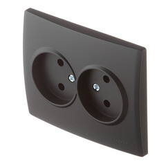 Розетка Lezard Karina встраиваемая черный бархат (707-4200-128B) - фото 4