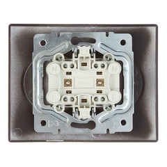 Розетка Lezard Karina встраиваемая черный бархат (707-4200-128B) - фото 2