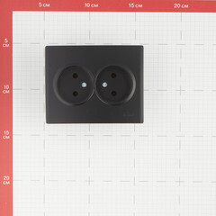 Розетка Lezard Karina встраиваемая черный бархат (707-4200-128B) - фото 3