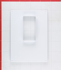 Площадка торцевая вертикальная ПТВ фланец 60х120 пластиковая для плоских воздуховодов 180х250 мм - фото 4