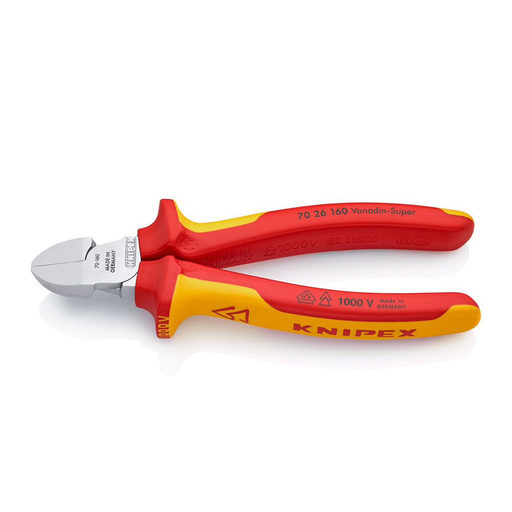 Изображение товара Кусачки боковые Knipex 165 мм для резки проводов и проволоки Германия