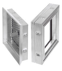 Люк ревизионный под плитку напольный Практика Барьер алюминиевый 200х200 мм скрытый - фото 5