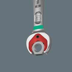 Ключ комбинированный рожково-накидной с трещоткой Wera 10 мм - фото 3