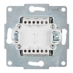 Выключатель Lezard Karina одноклавишный встраиваемый черный бархат (707-4288-100) - фото 3