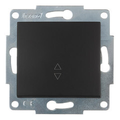 Изображение товара Переключатель Lezard Karina одноклавишный встраиваемый черный бархат (707-4288-105)