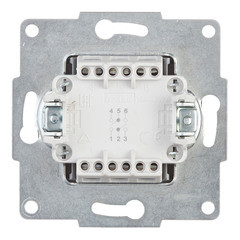 Переключатель Lezard Karina двухклавишный встраиваемый черный бархат (707-4288-106) - фото 3