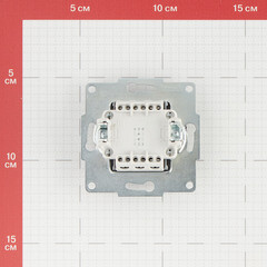 Переключатель Lezard Karina двухклавишный встраиваемый черный бархат (707-4288-106) - фото 2