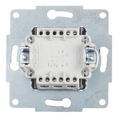 Выключатель Lezard Karina трехклавишный встраиваемый черный бархат (707-4288-109) - фото 3