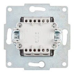 Выключатель Lezard Karina одноклавишный встраиваемый черный бархат с подсветкой (707-4288-111) - фото 3