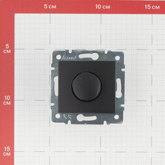 Диммер Lezard Karina встраиваемый черный бархат поворотный (707-4288-115) - фото 2