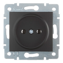 Изображение товара Розетка Lezard Karina встраиваемая черный бархат (707-4288-121B)