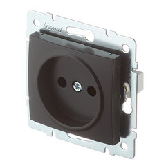 Розетка Lezard Karina встраиваемая черный бархат (707-4288-121B) - фото 4