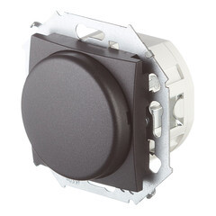 Диммер Simon 15 встраиваемый графит поворотный (1591796-038) - фото 5