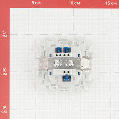 Переключатель Simon 24 Harmonie одноклавишный встраиваемый белый (2420201-030) - фото 2