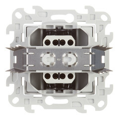 Переключатель Simon 24 Harmonie одноклавишный встраиваемый белый (2420251-030) - фото 4