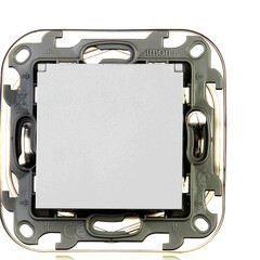 Розетка Simon 24 Harmonie встраиваемая белая со шторками с крышкой (2420448-030) - фото 5