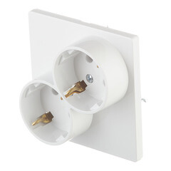 Розетка Simon 24 Harmonie встраиваемая белая (2450459-030) - фото 4