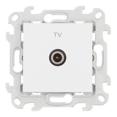 Изображение товара Розетка телевизионная Simon 24 Harmonie встраиваемая белая (2450477-030)