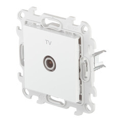 Розетка телевизионная Simon 24 Harmonie встраиваемая белая (2450477-030) - фото 4