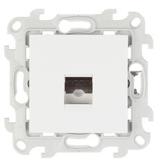 Изображение товара Розетка телефонная Simon 24 Harmonie встраиваемая белая RJ11 (2410480-030)