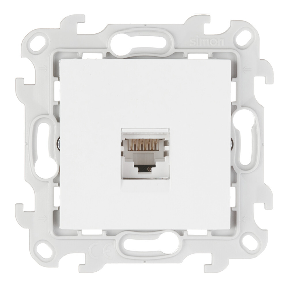 Изображение товара Розетка компьютерная Simon 24 Harmonie RJ45 встраиваемая белая