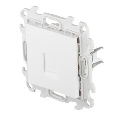 Розетка компьютерная Simon 24 Harmonie встраиваемая белая RJ45 (2410598-030) - фото 5