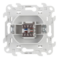 Розетка компьютерная Simon 24 Harmonie встраиваемая белая RJ45 (2410598-030) - фото 4