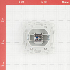 Розетка компьютерная Simon 24 Harmonie встраиваемая белая RJ45 (2410598-030) - фото 3