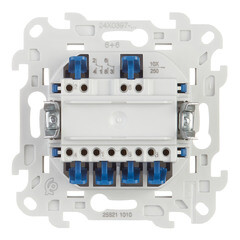 Переключатель Simon 24 Harmonie двухклавишный встраиваемый белый (2410397-030) - фото 3