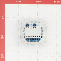Переключатель Simon 24 Harmonie двухклавишный встраиваемый белый (2410397-030) - фото 2
