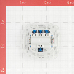 Выключатель Simon 24 Harmonie трехклавишный встраиваемый белый (2450391-030) - фото 3