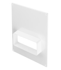 Площадка торцевая горизонтальная ПТГ фланец 60х120 пластиковая для плоских воздуховодов 180х250 мм - фото 3