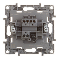 Выключатель Legrand Etika одноклавишный встраиваемый алюминий (672401) - фото 3