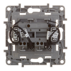 Выключатель Legrand Etika двухклавишный встраиваемый алюминий с подсветкой (672404) - фото 4