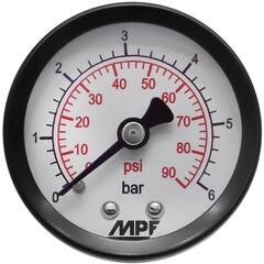 Манометр MP-У 1/4 НР(ш) аксиальный 6 бар