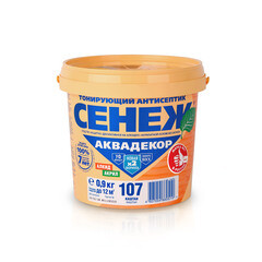 Антисептик тонирующий Сенеж Аквадекор Х2-107 каштан 0,9 кг