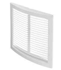 Решетка вентиляционная пластиковая приточно-вытяжная Era РЦ 200х200 мм с сеткой белая - фото 2