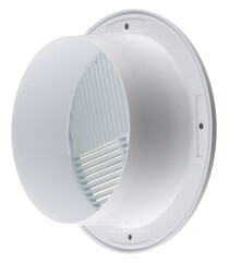 Решетка вентиляционная пластиковая торцевая Era РПКФ d164 мм с фланцем d125 мм белая - фото 3