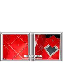 Люк ревизионный под плитку напольный Практика Барьер алюминиевый 200х200 мм скрытый - фото 2