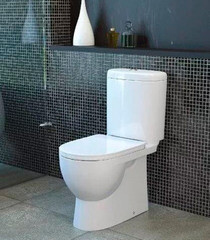 Унитаз-компакт Sanita Luxe Art с универсальным выпуском с сиденьем дюропласт микролифт белый (WC.CC/Art/2-DM/WHT.G/S1) - фото 3