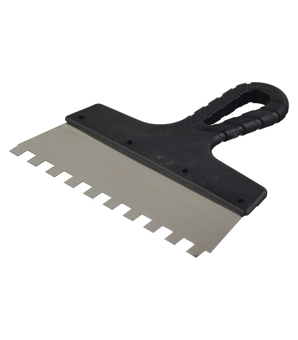 Изображение товара Шпатель зубчатый 200х10 мм с пластиковой ручкой (131150)