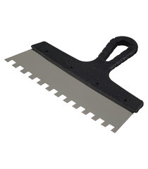 Шпатель зубчатый 250х10 мм с пластиковой ручкой (131151)