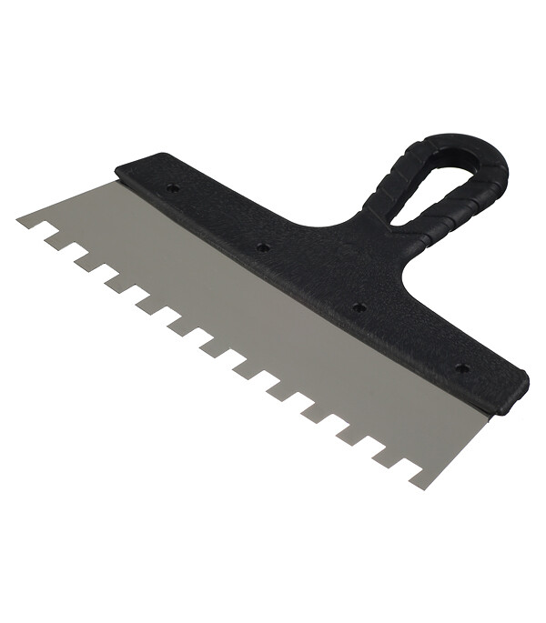 Изображение товара Шпатель зубчатый 250х10 мм с пластиковой ручкой (131151)