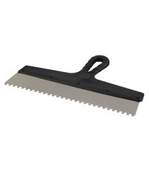 Шпатель зубчатый 350х6 мм с пластиковой ручкой (131155)