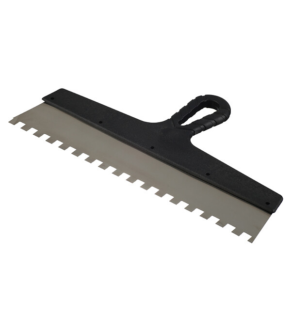 Изображение товара Шпатель зубчатый Шпатель Зубчатый 131157 350х10 мм с пластиковой ручкой Изображение товара Шпатель зубчатый Шпатель Зубчатый 131157 350х10 мм с пластиковой ручкой