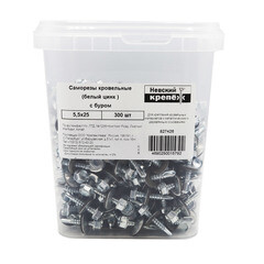 Саморезы кровельные с буром 25х5,5 мм металл-металл оцинкованные (300 шт.) - фото 3